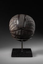 Noix de coco sculptée anthropomorphe, Tonga, Taille: D: 12 cm (D: 4.7 inch), ID: 3053191 - 4/5