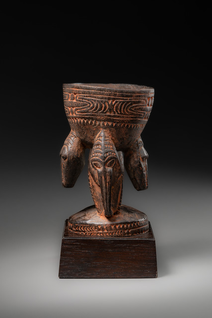 Mortar for betel nuts, Papua New Guinea - Sepik, Size: H: 14 cm (H: 5.5 inch), ID: 3053149