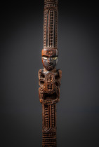 Zeremonialstab, Neuseeland, Maori, Größe: L: 65 cm (L: 25.6 inch), ID: 3053192 - 3/5