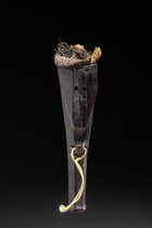 Support de boule "baba ni onggang", Indonésie - Sumatra, Batak, Taille: H: 15,5 cm (H: 6.1 inch), ID: 3053148 - 4/5