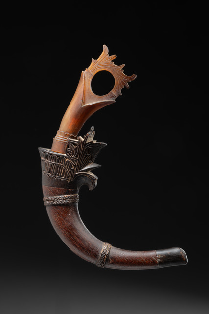Knife with crescent-shaped blade "lawi ayam", Indonesia - Sumatra, Size: L: 25 cm (L: 9.8 inch), ID: 3053188