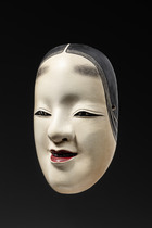 Theatre mask "nô" of a beautiful young maiden "zo-onna", beginning of the 20th century, Japan, Size: H: 21,5 cm (H: 8.5 inch), ID: 3053222 - 2/5