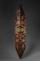 Schild "kliau", Indonesien - Borneo, Dayak, Größe: H: 115 cm (H: 45.3 inch), ID: 3053158 - 2/3