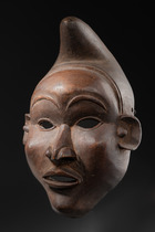 Anthropomorphic mask, D. R. Congo, Bakongo, Size: H: 36 cm (H: 14.2 inch), ID: 3053186 - 2/4