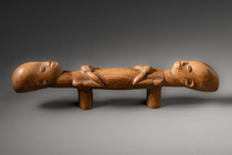 Anthropomorphic ritual implement, D. R. Congo, Mangbetu, Size: H: 4,5 cm, L: 20,5 cm (H: 1.8 inch, L: 8.1 inch), ID: 3053203 - 2/7