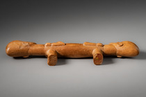 Anthropomorphic ritual implement, D. R. Congo, Mangbetu, Size: H: 4,5 cm, L: 20,5 cm (H: 1.8 inch, L: 8.1 inch), ID: 3053203 - 3/7