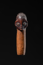 Flûte anthropomorphe, R. D. Congo, Ngbandi, Taille: H: 10 cm (H: 3.9 inch), ID: 3053202 - 2/4