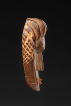 Miniature mask  "geh-naw", Liberia, Bassa, Size: H: 8 cm (H: 3.1 inch), ID: 3053142 - 3/4