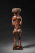 Standing female figure, D. R. Congo, Chokwe, Size: H: 41 cm (H: 16.1 inch), ID: 3053165 - 2/5