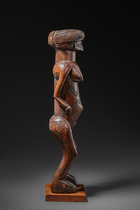 Standing female figure, D. R. Congo, Chokwe, Size: H: 41 cm (H: 16.1 inch), ID: 3053165 - 4/5