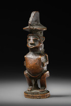Petite sculpture en métal, R. D. Congo, Teke, Taille: H: 11 cm (H: 4.3 inch), ID: 3053166 - 2/6