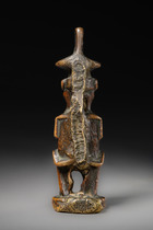 Petite sculpture en métal, R. D. Congo, Teke, Taille: H: 11 cm (H: 4.3 inch), ID: 3053166 - 4/6
