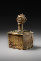 Lidded box for gold dust, Ghana, Akan, Size: H: 7 cm (H: 2.8 inch), ID: 3053206 - 2/6