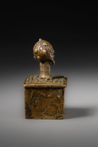 Lidded box for gold dust, Ghana, Akan, Size: H: 7 cm (H: 2.8 inch), ID: 3053206 - 3/6