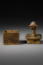 Lidded box for gold dust, Ghana, Akan, Size: H: 7 cm (H: 2.8 inch), ID: 3053206 - 4/6