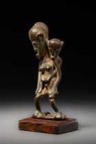 Maternité, Burkina Faso, Lobi, Taille: H: 9 cm (H: 3.5 inch), ID: 3053205 - 2/5