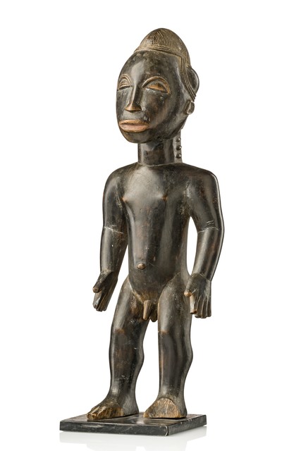 Standing male figure, Côte d'Ivoire, Guro, Size: H: 32 cm (H: 12.6 inch), ID: 3053168