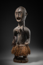 Figure anthropomorphe expressive, Côte d'Ivoire, Baoulé, Taille: H: 64,5 cm (H: 25.4 inch), ID: 3053225 - 2/6