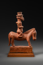 Equestrian, Angola, Songo, Size: H: 23,5 cm, L: 17,5 cm (H: 9.3 inch, L: 6.9 inch), ID: 3053164 - 2/6