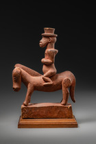 Equestrian, Angola, Songo, Size: H: 23,5 cm, L: 17,5 cm (H: 9.3 inch, L: 6.9 inch), ID: 3053164 - 3/6