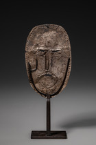 Burial mask, ca. 10th - 11th century, Russian Federation, Perm Cis-Ural, Magyars, Size: H: 18 cm (H: 7.1 inch), ID: 3053193 - 2/2