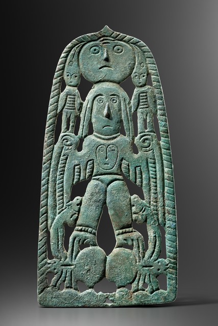 Amulet with mythical figure, ca. 7th - 8th century, Russian Federation, Perm Krai, Cherdynsky (Cherdyn) District, Size: H: 16,5 cm (H: 6.5 inch), ID: 3053199
