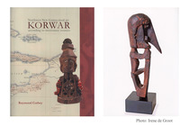 Figure ancestrale "korwar" avec bouclier, fin 19e / début 20e siècle, Indonésie, Papouasie occidentale (Irian Jaya) – Île Yapen, Taille: H: 15,5 cm (H: 6.1 inch), ID: 3053196 - 6/6