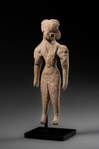Idol, VIII. Periode, ca. 2500 v.Chr., Pakistan, Indus Tal, Mehrgarh, Größe: H: 10,6 cm (H: 4.2 inch), ID: 3053767 - 2/5