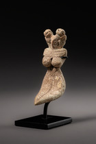 Weibliches Idol, VI. Periode, ca. 3000 v.Chr., Pakistan, Indus Tal, Mehrgarh, Größe: H: 7,2 cm (H: 2.8 inch), ID: 3053277 - 2/5