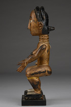 Figure féminine assise, Ghana, Fante, Taille: H: 34 cm (H: 13.4 inch), ID: 3053194 - 2/5