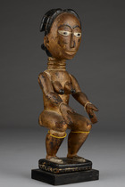Figure féminine assise, Ghana, Fante, Taille: H: 34 cm (H: 13.4 inch), ID: 3053194 - 4/5
