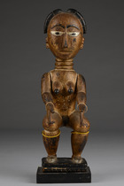 Figure féminine assise, Ghana, Fante, Taille: H: 34 cm (H: 13.4 inch), ID: 3053194 - 5/5