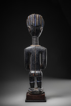 Standing female figure, Côte d'Ivoire, Kulango, Size: H: 37 cm (H: 14.6 inch), ID: 3053198 - 4/5