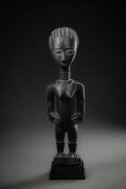 Standing female figure, Côte d'Ivoire, Kulango, Size: H: 37 cm (H: 14.6 inch), ID: 3053198 - 5/5