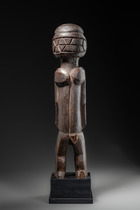 Standing female figure, D. R. Congo, Kuyu, Size: H: 57 cm (H: 22.4 inch), ID: 3053213 - 4/5