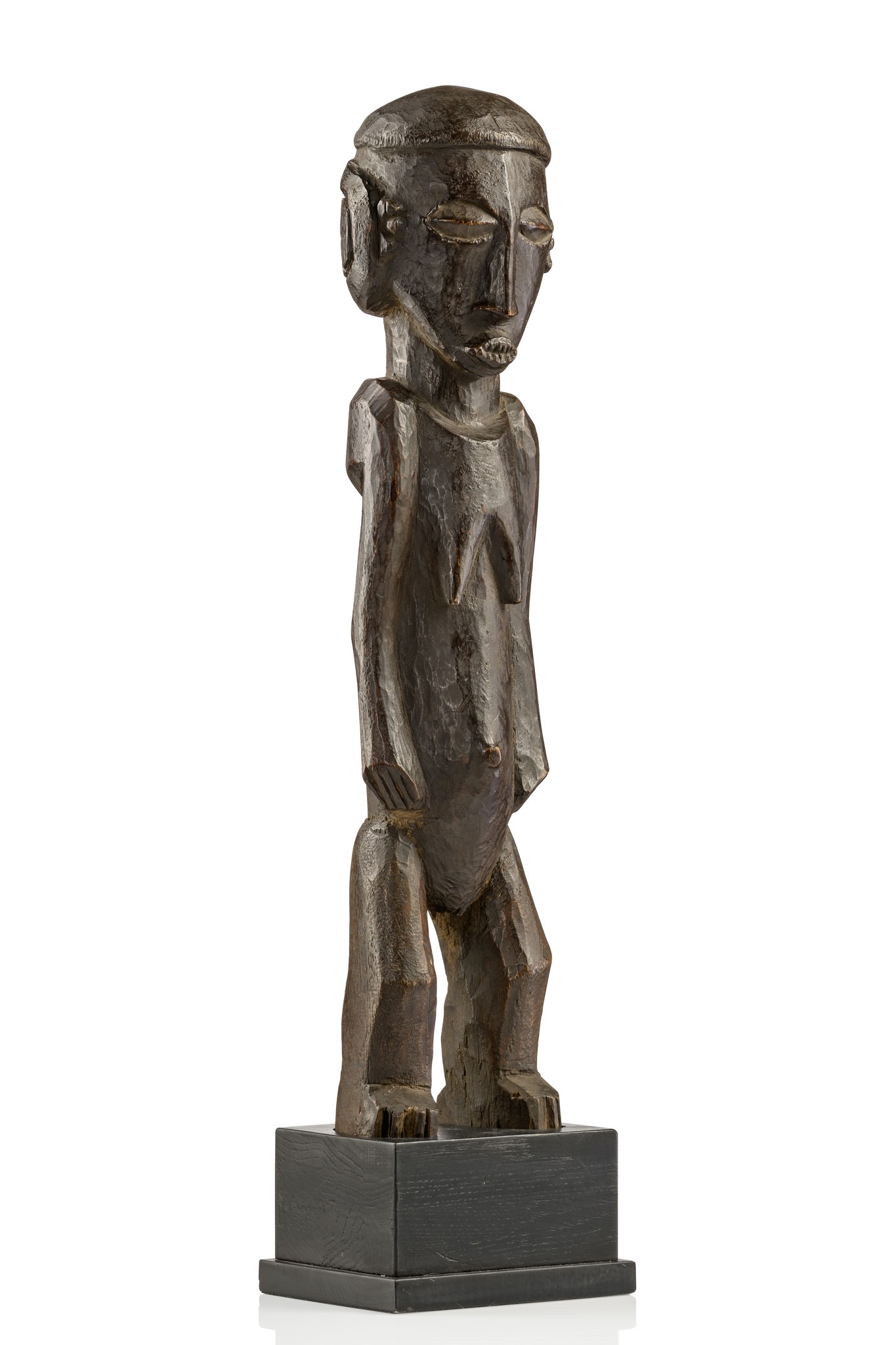 Standing female figure, D. R. Congo, Kuyu, Size: H: 57 cm (H: 22.4 inch), ID: 3053213