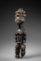 Stehende weibliche Figur, Côte d'Ivoire, Akye / Atie / Aberom, Größe: H: 33 cm (H: 13.0 inch), ID: 3053230 - 2/4