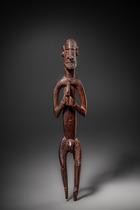 Stehende männliche Ahnenfigur "kawe", Westneuguinea / Westpapua (Irian Jaya), Asmat, Größe: H: 61 cm (H: 24.0 inch), ID: 3053403 - 2/4