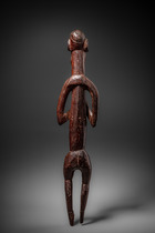 Stehende männliche Ahnenfigur "kawe", Westneuguinea / Westpapua (Irian Jaya), Asmat, Größe: H: 61 cm (H: 24.0 inch), ID: 3053403 - 4/4
