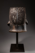 Männliche Helmmaske "lipiko" (pl. "mapiko"), Mosambik, Makonde, Mueda-Plateau, Südtansania / Nordmosambik, Größe: H: 26,5 cm (H: 10.4 inch), ID: 3053283 - 4/5