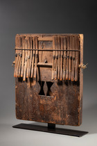 Lamellophone "sanza", Cameroon Grassfields, Bamum, Size: M: 43 cm x 35 cm (M: 16.9 inch x 13.8 inch), ID: 3053285 - 2/4