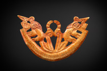 Nose ornament, ca. 600 - 1000 AD, Peru, Lambayeque, Size: L: 8,5 cm (L: 3.3 inch), ID: 3053267 - 3/3