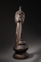 Altarkopf "a-tshol" / "elek", Guinea, Baga, Sitem, Größe: M: 47 cm x 47 cm (M: 18.5 inch x 18.5 inch), ID: 3053240 - 2/6