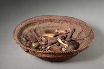 Wahrsagekorb, D. R. Kongo, Chokwe, Größe: D: 28 cm (D: 11.0 inch), ID: 3053242 - 3/3