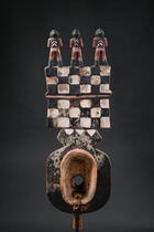 Brettmaske mit figuraler Bekrönung, Burkina Faso, Bwa, Größe: H: 90 cm (H: 35.4 inch), ID: 3053239 - 4/5