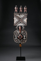 Brettmaske mit figuraler Bekrönung, Burkina Faso, Bwa, Größe: H: 90 cm (H: 35.4 inch), ID: 3053239 - 5/5