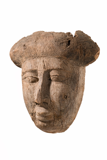 Sarkophagmaske, Spätzeit, ca. 715 - 300 v.Chr., Ägypten, Größe: H: 29 cm (H: 11.4 inch), ID: 3053412