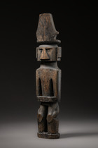 Figure d’ancêtre "adu zatua", vers 1910, Indonésie - Nias, Ono Niha, Taille: H: 26 cm (H: 10.2 inch), ID: 3053247 - 2/5