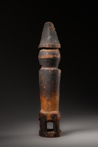 Männliche Ahnenfigur "adu zatua", um 1910, Indonesien - Nias, Ono Niha, Größe: H: 24 cm (H: 9.4 inch), ID: 3053248 - 4/6