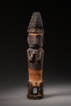 Männliche Ahnenfigur "adu zatua", um 1910, Indonesien - Nias, Ono Niha, Größe: H: 24 cm (H: 9.4 inch), ID: 3053248 - 6/6